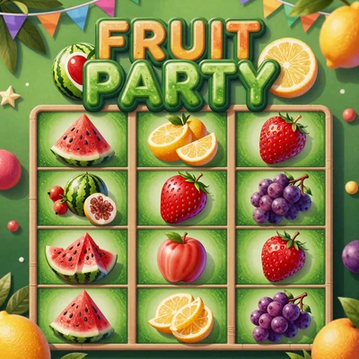 Fruit Party Online Spielautomat Pragmatic Play Cluster Fr&uuml;chte